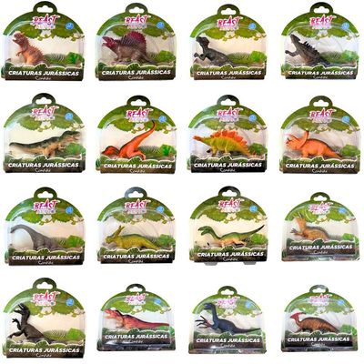 Kit com 5 Dinossauros Beast Alive Criaturas Jurássicas Sortidos