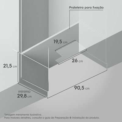 Depurador de Ar Electrolux 90cm Retrátil Preto Efficient com Luz de Led (DE9RB) 127V