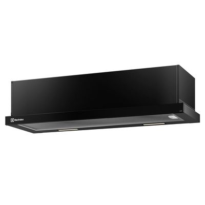 Depurador de Ar Electrolux 90cm Retrátil Preto Efficient com Luz de Led (DE9RB) 127V