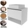 Gabinete De Banheiro 60 Cm 1 Porta Com Cuba Valente Branco