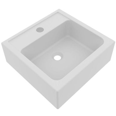 Gabinete De Banheiro 60 Cm 1 Porta Com Cuba Valente Branco