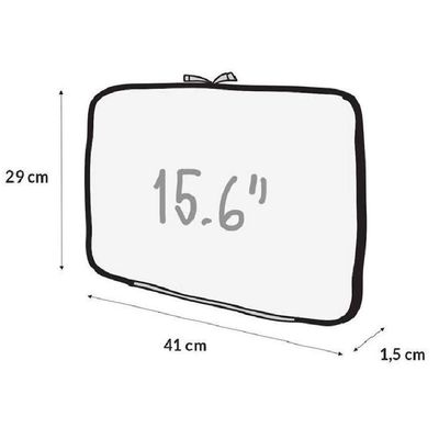 Capa Case Notebook 15.6 Polegadas em Neoprene - Preto