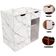 Gabinete De Banheiro 60 Cm 1 Porta 1 Gaveta Romana Mármore Branco