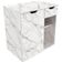 Gabinete De Banheiro 60 Cm 1 Porta 1 Gaveta Romana Mármore Branco