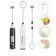 Mini Mixer Portátil Usb Com 3 Velocidades – Espumador De Leite, Batedor De Ovos, Whey E Shakes Cremosos Preto