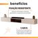 Rack Suspenso Para Painel Ou Tv Até 75 Polegadas 2,10m 2 Portas Com Nicho Montreal Off White