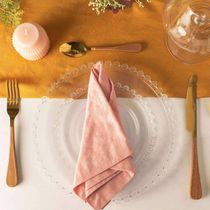 Aparelho de Jantar Cerâmica e Faqueiro Inox Dourado 24 Peças Mesa Posta Elegante 6 Pessoas