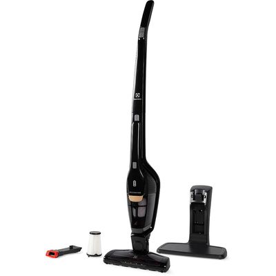 Aspirador de Pó Vertical Sem Fio Electrolux Ergorapido 2 em 1 Luz LED até 30 min Preto (ERG24N) Bivolt