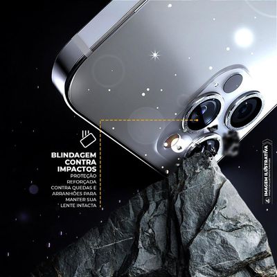 Protetor de lente One Armor para iPhone 16 / 16 Plus - Glitter - Gshield