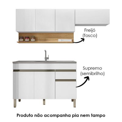 Cozinha Modulada 3 Pecas Balcao Pia Line Ktp Supremo Cp Freijo