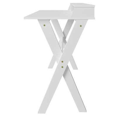 Mesa Para Escritório Escrivaninha Home Office Itália A02 Branco - Lyam Decor
