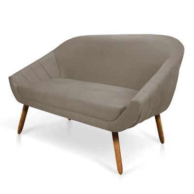 Namoradeira Suede Marrom Castanho