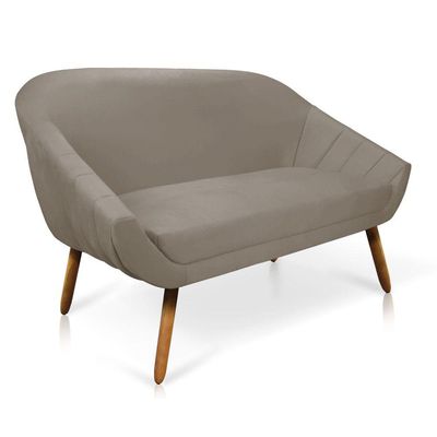 Namoradeira Suede Marrom Castanho