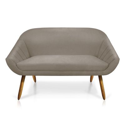 Namoradeira Suede Marrom Castanho