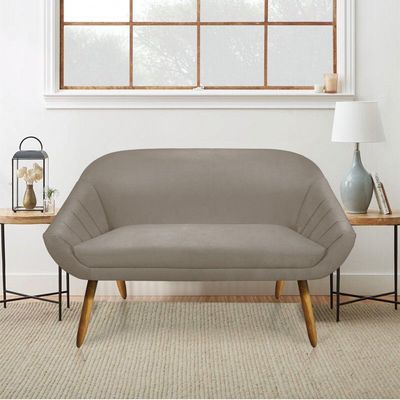 Namoradeira Suede Marrom Castanho