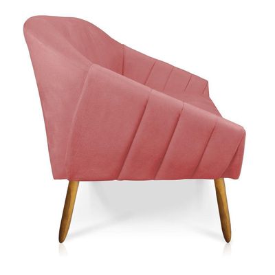 Namoradeira Suede Rose Castanho