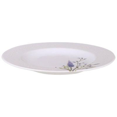 Prato Sobremesa 21cm Tramontina Lilla em Porcelana Decorada