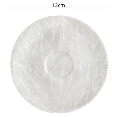 Xícara e Pires de Café Expresso Capuccino 95ml em Porcelana Tramontina Arbo Mesa Posta