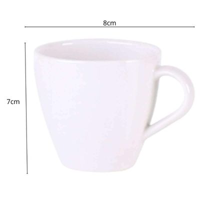 Jogo 12 Xícaras e Pires Chá Café 200ml Porcelana Tramontina Arbo Cozinha Servir Mesa Posta