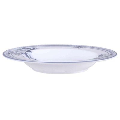 Jogo 12 Pratos Fundos 23cm Tramontina Azzura Porcelana 330ml Servir Mesa Posta Buffet Eventos