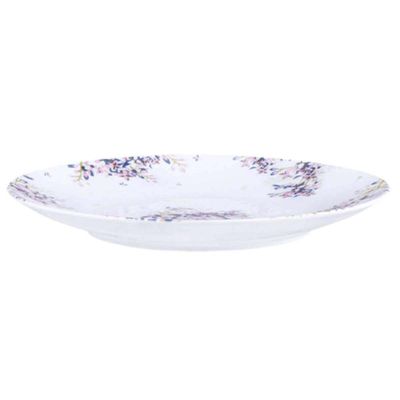 Conjunto 12 Pratos Sobremesa 19cm Tramontina Fogli Porcelana Mesa Posta Confeitaria Padaria