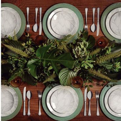 Aparelho de Jantar 20 Peças em Porcelana Decorada Tramontina Arbo Jogo Pratos Xícaras