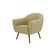 Poltrona Decorativa Sacha Veludo Champagne - Gran Belo