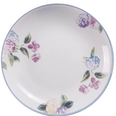 Aparelho de Jantar 30 Pçs Porcelana Decorada Tramontina Aura Pratos Xícaras e Pires 6 Pessoas