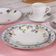 Aparelho de Jantar 30 Pçs Porcelana Decorada Tramontina Aura Pratos Xícaras e Pires 6 Pessoas