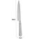 Jogo 24 Facas de Jantar Prateada Aço Inox Churrasco 24cm Serrilhada Luxo