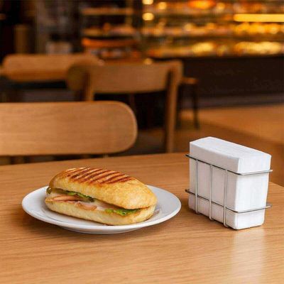 Jogo 48 Porta Guardanapos Cromado Pequeno Lanchonete Utimil Restaurante Organizar