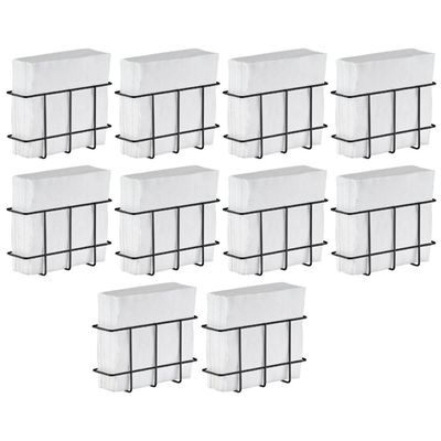 Kit 10 Porta Guardanapos Pequeno Aramado Preto Restaurante Utimil Organizar Lanchonete Buffet
