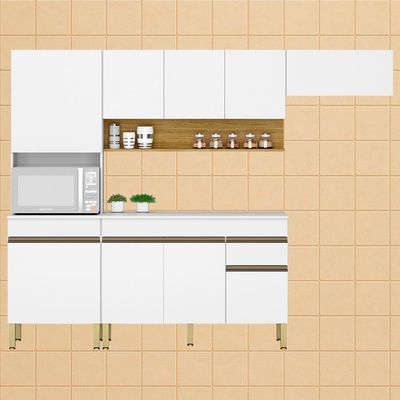 Cozinha Modulada 4 Pecas Balcao Com Tampo Line Ktp Supremo Cp Freijo