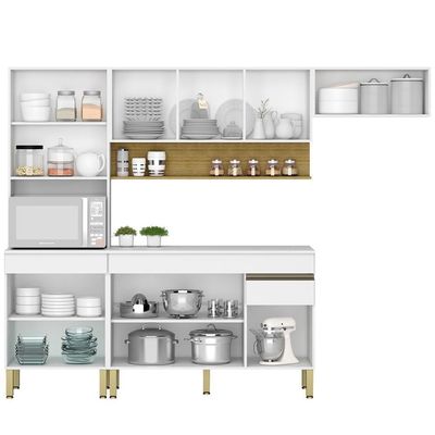 Cozinha Modulada 4 Pecas Balcao Com Tampo Line Ktp Supremo Cp Freijo