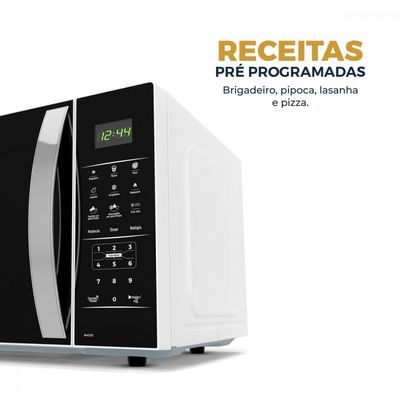 Forno Micro Ondas BMO38 33 Litros Teclas Fáceis FIT Preto Britânia Preto / 220V