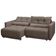 Sofá-Cama Ibiza 3 Lugares 212cm Reclinável com Rodízios RBF Móveis Capuccino