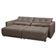 Sofá-Cama Ibiza 3 Lugares 212cm Reclinável com Rodízios RBF Móveis Capuccino