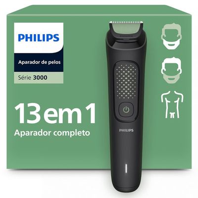 Aparador de Pelos Multigroom MG3941/15 10 em 1 Bivolt Philips Preto / Bivolt
