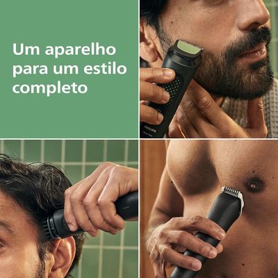 Aparador de Pelos Multigroom MG3941/15 10 em 1 Bivolt Philips Preto / Bivolt