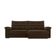 Sofa 5 Lugares Puglia 250cm Retrátil Reclinável Veludo Luizzi Marrom
