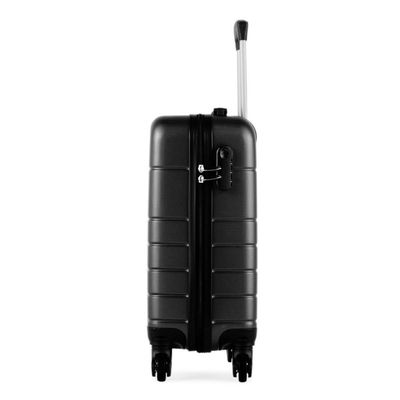 Mala de Bordo PP 8 Kg ABS 4 Rodas 18,5" Downtown  Preta PP / Preto