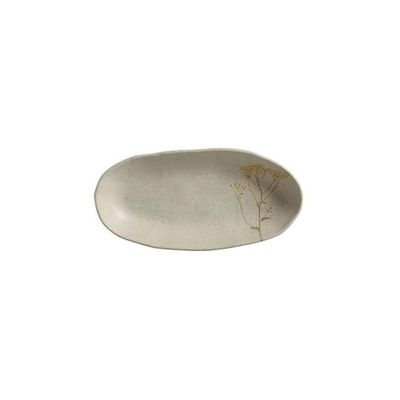 Conjunto de Travessas Oval Funda G Orgânico Campestre em Stoneware 04 Peças Porto Brasil Cinza