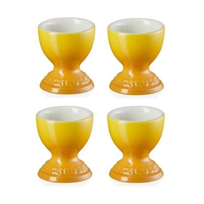 CONJUNTO 4 SUPORTE PARA OVO LE CREUSET AMARELO NÉCTAR