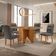 Mesa Evora 90 Mdf Com 4 Cadeiras Carol Veludo Grafite Naturalle