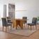 Mesa Evora 120 Mdf Com 4 Cadeiras Melissa Veludo Grafite Naturalle
