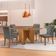 Mesa Evora 90 Mdf Com 4 Cadeiras Melissa Linho Grafite Naturalle