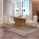 Mesa Sala De Jantar Aida 180cm E 6 Cadeiras Safira Moderna Veludo Creme/off White/imbuia