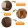 Mesa Evora 90 Mdf Canto Copo E Com 4 Cadeiras Melissa Veludo Marrom Naturalle