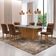 Mesa Para Sala De Jantar Aida 180cm Mdf E 6 Cadeiras Moderna Turim 07/off White/imbuia