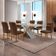 Mesa Sala De Jantar Carol 180cm E 6 Cadeiras Carol Moderna Vel. Marrom/off White/imbuia